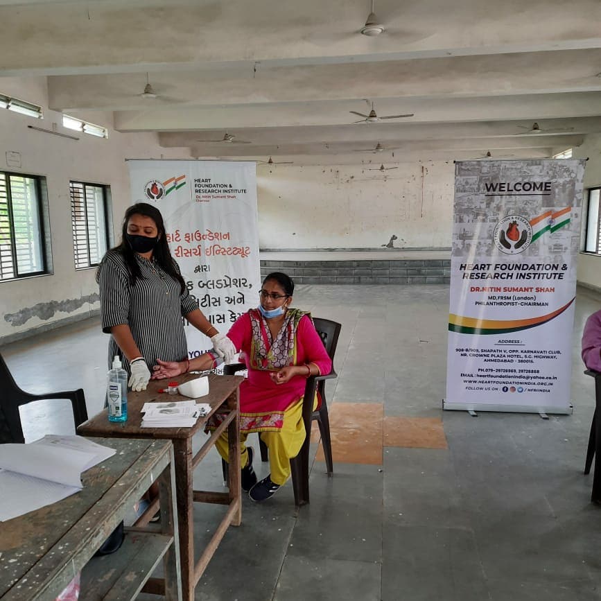 Free Medical Check-up Camp at Adalaj Village