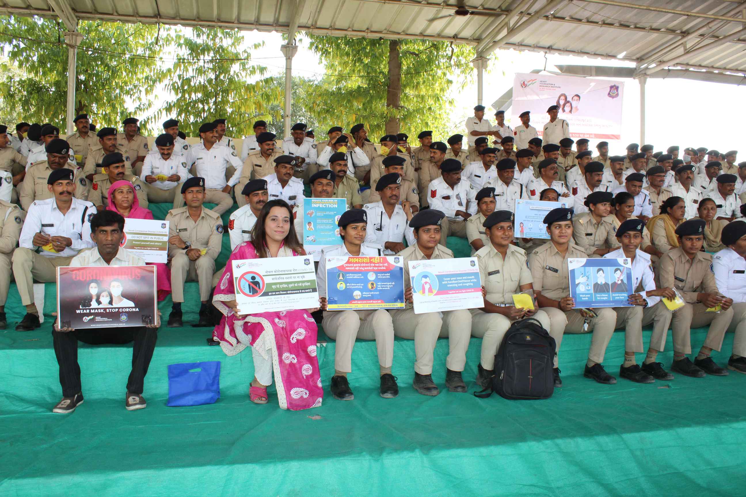Mask Distribution to police department