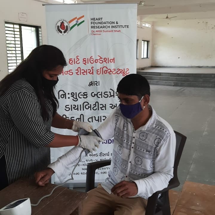 Free Medical Check-up Camp at Adalaj Village